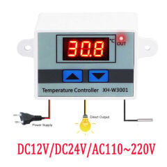 Dijital Sıcaklık Kontrol Termostatı 12V