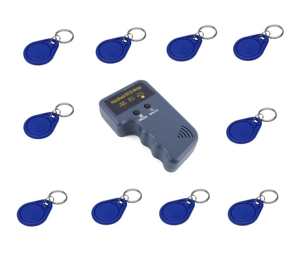 125KHZ Rfıd Kart Anahtarlık ve Göstergeç Kopyalama Cihazı +10 Adet Yazlabilir Anahtarlık .