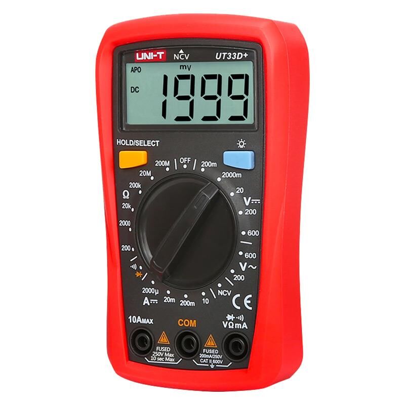 UNI-T UT-33D+ 600V DİJİTAL MULTİMETRE ÖLÇÜ ALETİ
