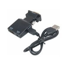 Vga To Hdmi Çevirici Dönüştürücü Laptop Tv Monitör Adaptör Kablosu 4501