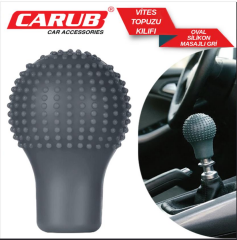 CARUB Vites Topuz Kılıfı Silikon Yuv Masajlı Gri