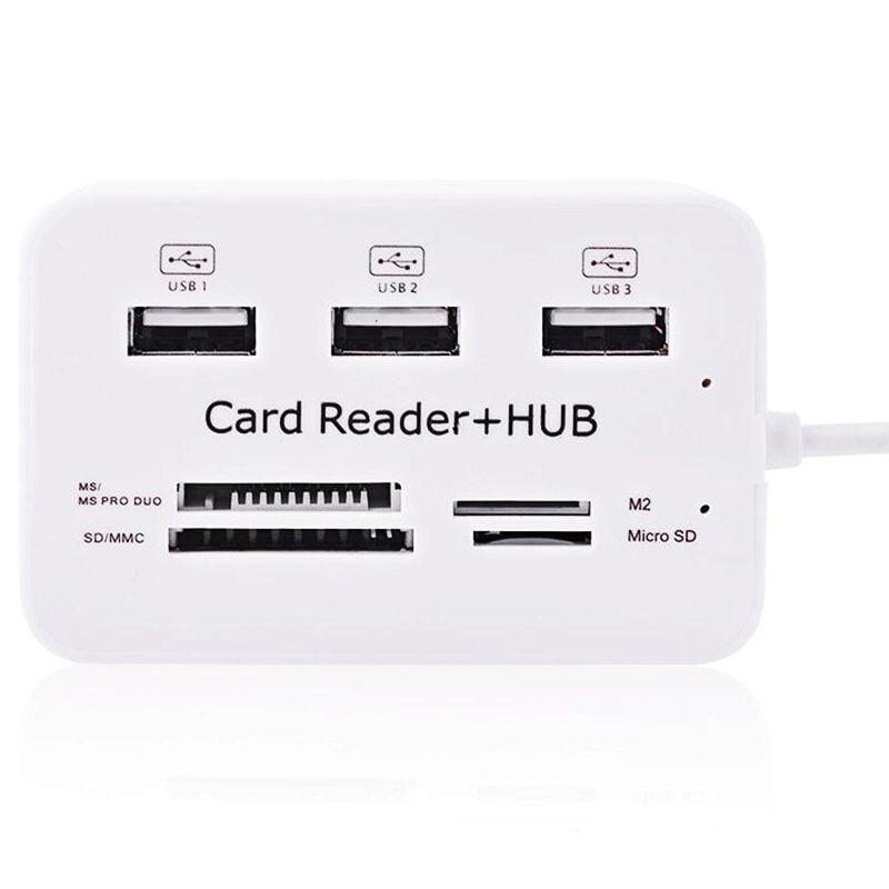 4 Slot Kart Okuyucu + 3 Port USB 2.0 Çoklayici
