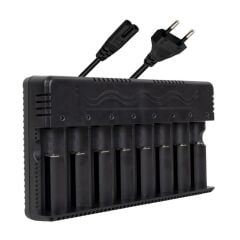 18650 8'li Lityum Pil Şarj Cihazı | Hızlı ve Güvenli Şarj