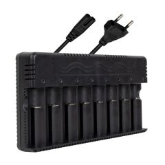 18650 8'li Lityum Pil Şarj Cihazı | Hızlı ve Güvenli Şarj