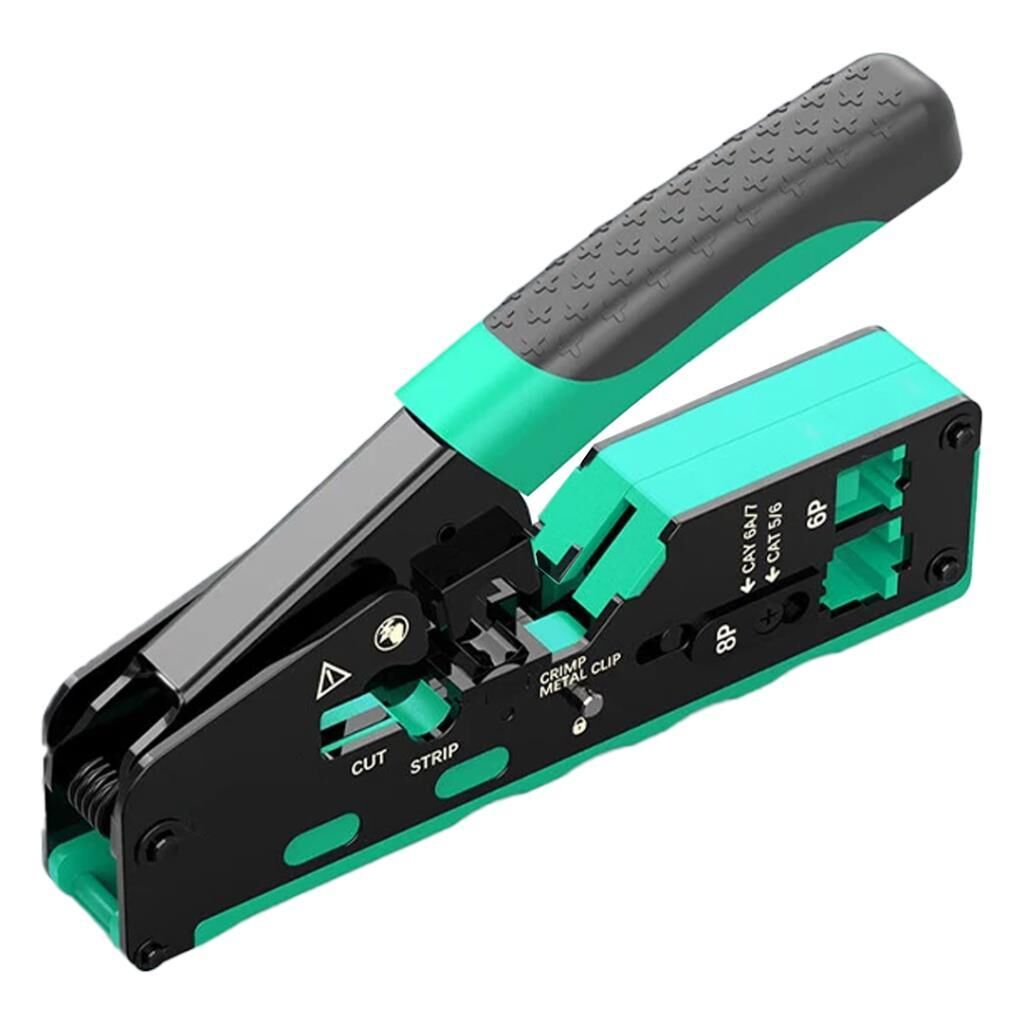 RJ45 RJ11 Yeni Nesil Ez Konnektör Çakma Pensesi - Açık Uçlu İkili Sıkma Aleti