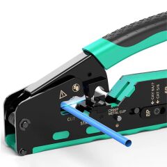 RJ45 RJ11 Yeni Nesil Ez Konnektör Çakma Pensesi - Açık Uçlu İkili Sıkma Aleti