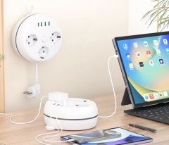 VEA VE-26583 3'LÜ 1.5 METRE KABLOLU 3 USB + TYPE-C GİRİŞLİ AKIM KORUMALI GRUP PRİZ