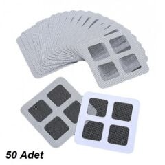 Banyo Gider Süzgeci, Sineklik Tamir Kiti 50 Adet 10 cm x 10 cm