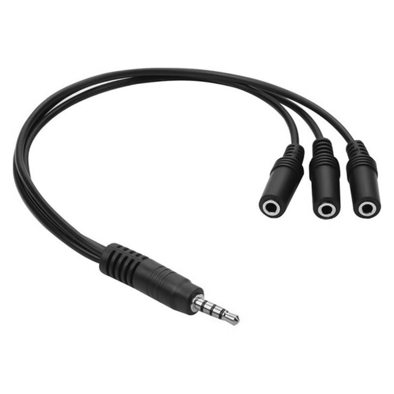 3.5 MM STEREO ERKEK 3 BOĞUM / 3X3.5 MM STEREO DİŞİ 5+1 KABLO