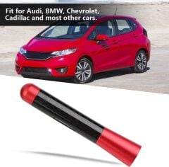 Uni̇versal Kırmızı Karbon Fi̇ber Oto Çubuk Radyo Anteni̇ 12 Cm