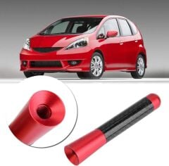 Uni̇versal Kırmızı Karbon Fi̇ber Oto Çubuk Radyo Anteni̇ 12 Cm