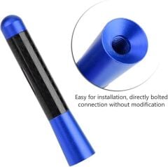 Uni̇versal Mavi̇ Karbon Fi̇ber Oto Çubuk Radyo Anteni̇ 12 Cm.