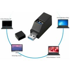 Usb Hub 3 Port 2.0 3.0 Çoklayıcı Switch
