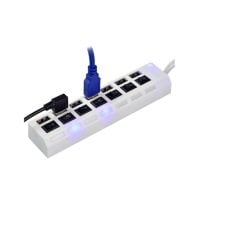 7 Port Usb Hub - On/Off Switch Işıklı - Usb Çoklayıcı - Chipli