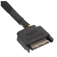 4598 Sata Power To Fan Çevirici 4 Port Y Pin PWM Çoklayıcı Splitter Fan Kablosu