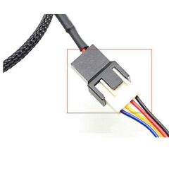 4598 Sata Power To Fan Çevirici 4 Port Y Pin PWM Çoklayıcı Splitter Fan Kablosu