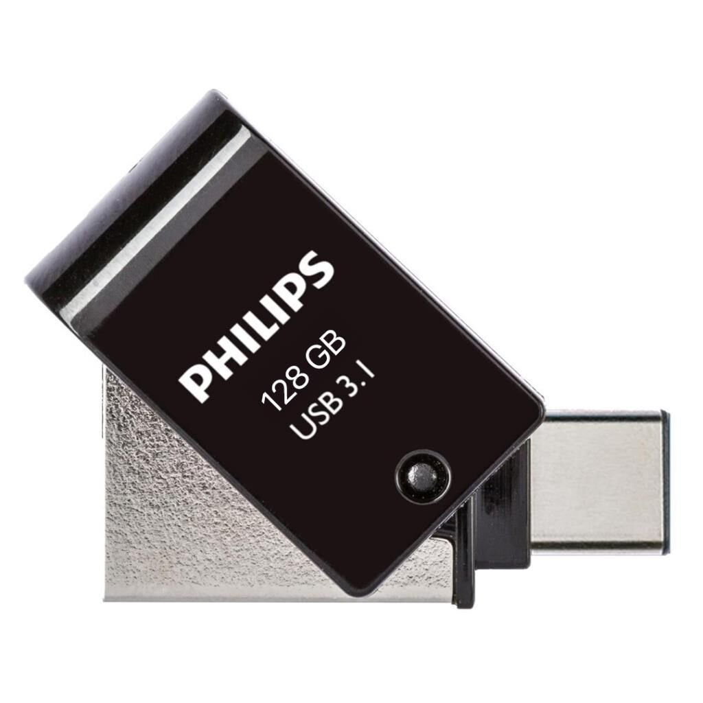 PHILIPS FM12DC152B/00 128GB SİYAH/GRİ 2 IN 1 TYPE-C/USB 3.1 METAL FLASH BELLEK