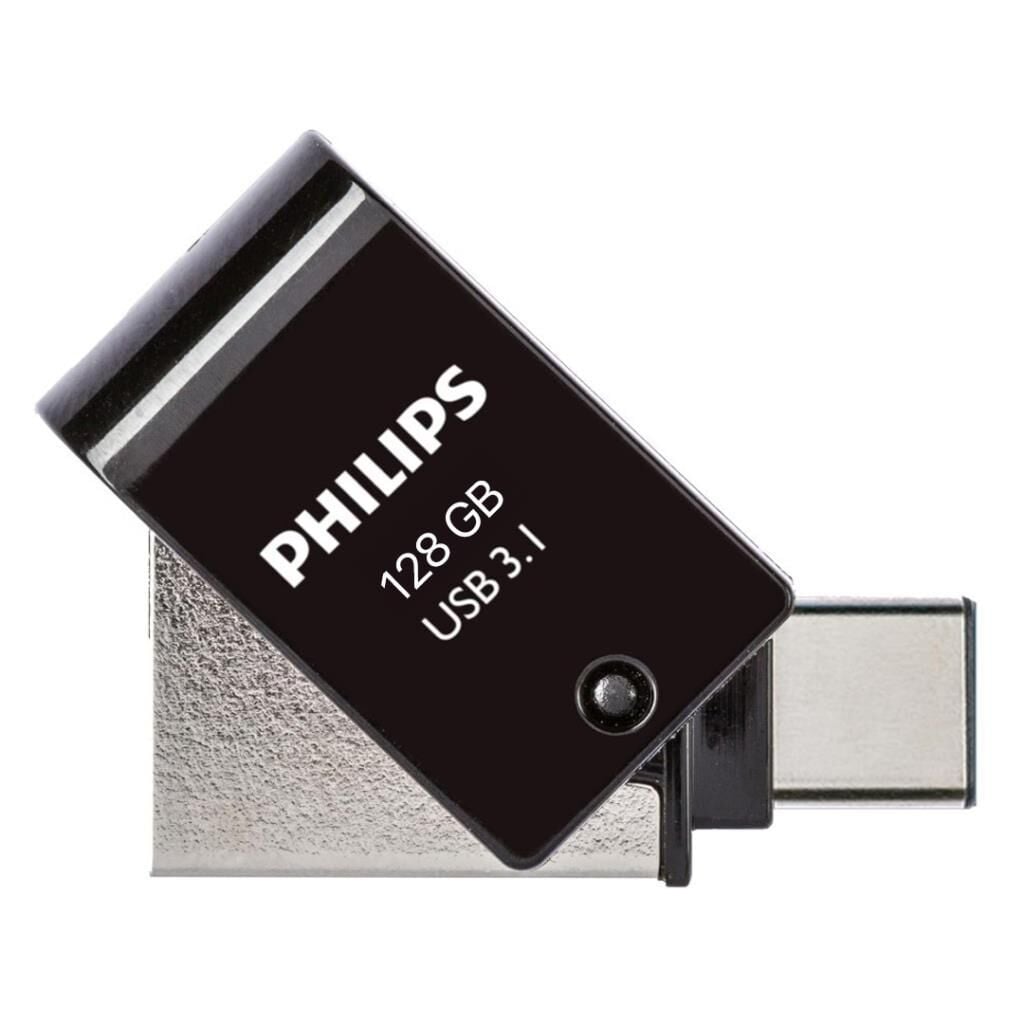 PHILIPS FM12DC152B/00 128GB SİYAH/GRİ 2 IN 1 TYPE-C/USB 3.1 METAL FLASH BELLEK