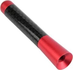 Uni̇versal Kırmızı Karbon Fi̇ber Oto Çubuk Radyo Anteni̇ 12 Cm