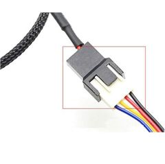 4596 Sata Power To Fan Çevirici 2 Port Y Pin PWM Çoklayıcı Splitter Fan Kablosu