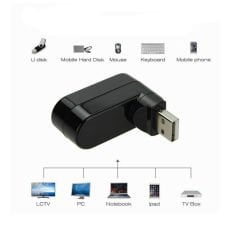 3 Port 180 Dirsek Usb Hub Çoğaltıcı Çoklayıcı Usb 2.0 Çoklama