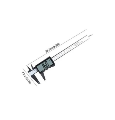 150mm Dijital Kumpas - 3 Düğmeli Geniş Ekran Kalınlık Ölçer - Kutulu + Yedek Pil