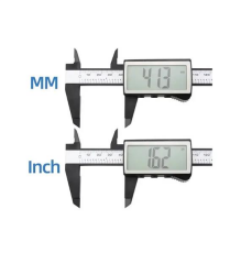 150mm Dijital Kumpas - 3 Düğmeli Geniş Ekran Kalınlık Ölçer - Kutulu + Yedek Pil