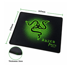 Razer Desenli Baskılı Gaming Oyuncu Mouse Pad 25-21Cm Kaydırmaz
