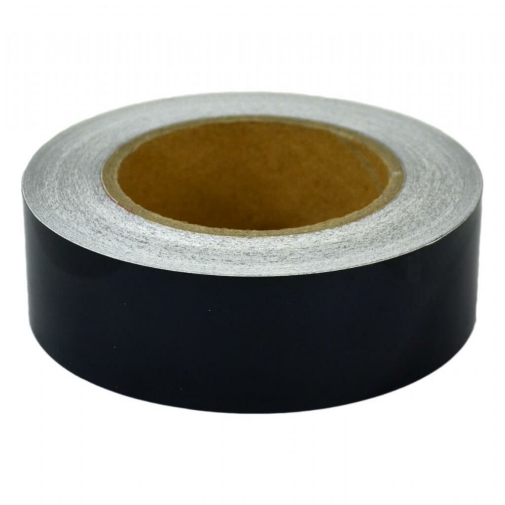 Parlak Siyah Bant Yapışkanlı Araç Çıta Direk Kaplama Folyosu  4 cm x 5 Metre