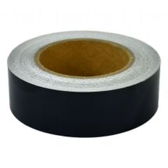 Parlak Siyah Bant Yapışkanlı Araç Çıta Direk Kaplama Folyosu  4 cm x 5 Metre