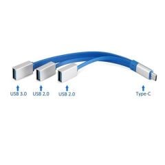 4346 Type-c To Usb 3.0 Çevirici Çoklayıcı 3 Port Adaptör Hub
