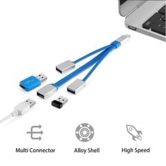 4346 Type-c To Usb 3.0 Çevirici Çoklayıcı 3 Port Adaptör Hub
