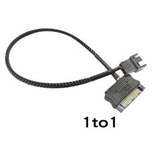 4903 Sata Power To Fan Çevirici Y PWM Çoklayıcı Splitter Kablosu 1 Port 2 Pin