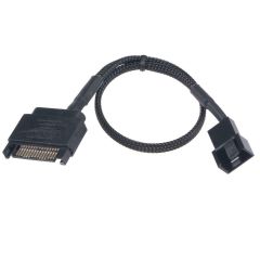 4903 Sata Power To Fan Çevirici Y PWM Çoklayıcı Splitter Kablosu 1 Port 2 Pin