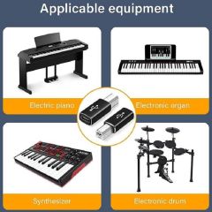 Type C To Usb B Midi Klavye Yazıcı Printer Çevirici Dönüştürücü Adaptör