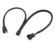 5025 Fan Çoklayıcı 2 Port Y Pwm 4 Pin Splitter Çoklayıcı Switch Kablosu