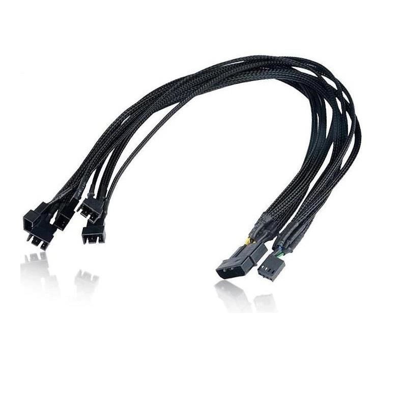 4354 Flexa P5 5 Port Çıkışlı Pwm Fan Çoklayıcı Çoğaltıcı 4 2 Pin Splitter Kablosu