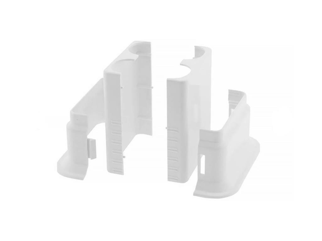 5 Adet Ayarlanabilir Çiftli Petek Boru Kılıfı – Beyaz Radyatör Boru Gizleme