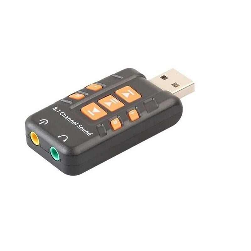 Harici 8.1 Kanal Usb Çevirici 3.5mm Mikrofonlu Ses Kartı 4753