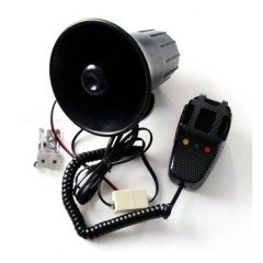 Polis Sireni Dat Dat 3 Sesli Mikrofonlu 12 Volt 60 Watt Megafon