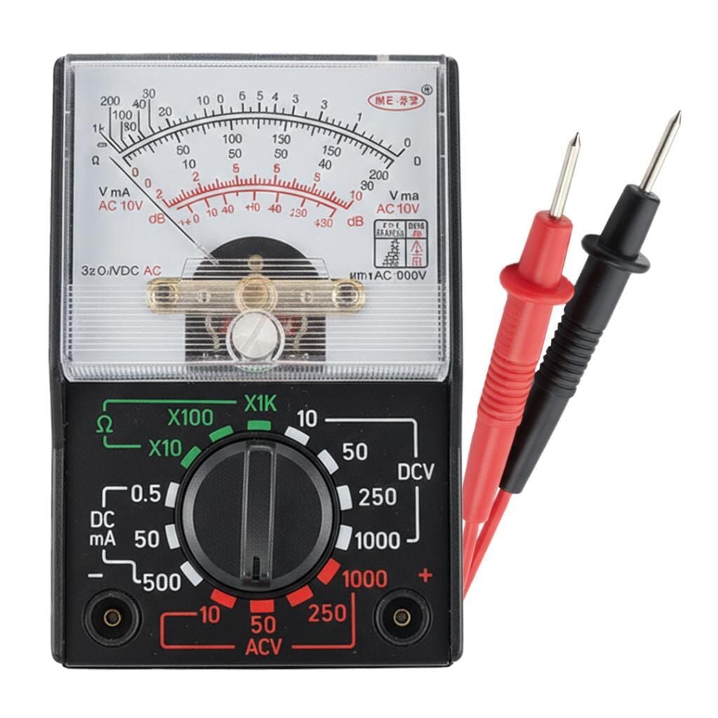 Analog Ölçü Aleti - Profesyonel İbreli Multimetre AC/DC Akım Test Cihazı