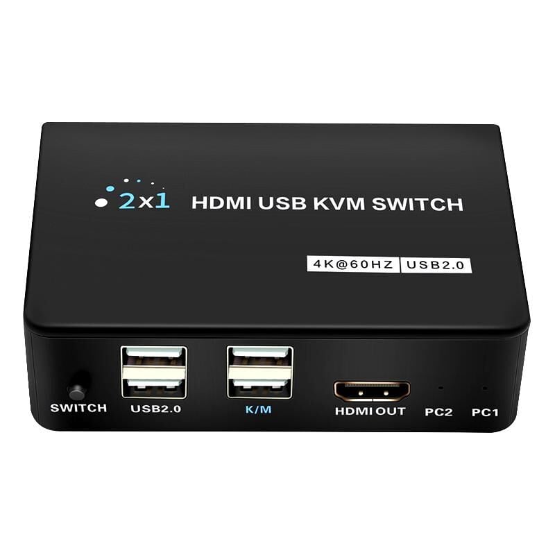 PM-11789 4K HDMI USB KVM Switch 2x1