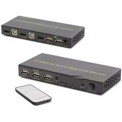 PM-14742 2 Port HDMI KVM Switch Ultra HD 4K Kasa Çoklu Bilgisayar Kontrol Cihazı