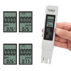 TDS EC Metre Termometreli Su Kalite ve İletkenlik Ölçüm Cihazı