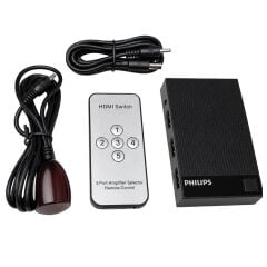 Philips SWV9023D/93 5 Giriş 1 Çıkış 4K HDMI Switch (Seçici)