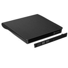 4368 USB 3.0 Harici DVD RW Caddy Kutu | 12.7mm Uyumlu | Siyah