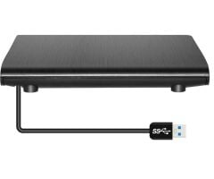4368 USB 3.0 Harici DVD RW Caddy Kutu | 12.7mm Uyumlu | Siyah