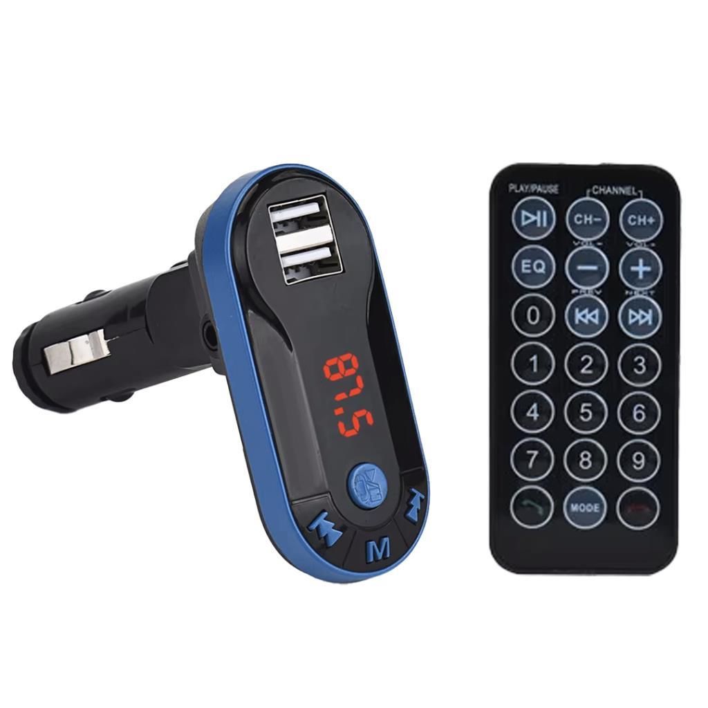 Çift USB/SD Destekli Bluetooth FM Transmitter - BT-FM Modülatör 12-24V