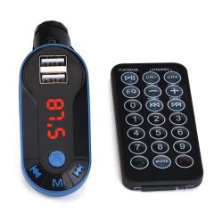 Çift USB/SD Destekli Bluetooth FM Transmitter - BT-FM Modülatör 12-24V