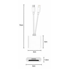 Type-C Lightning Kart Okuyucu Micro SD TF Hafıza Kart Adaptörü Çevirici Çoklayıcı Sdhc